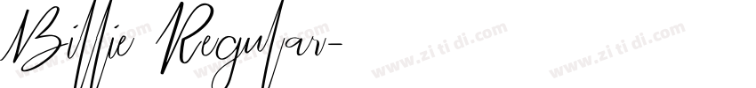 Billie Regular字体转换